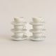 Set of six coffee cups and saucers, Karlskrona, Sweden, 1950s