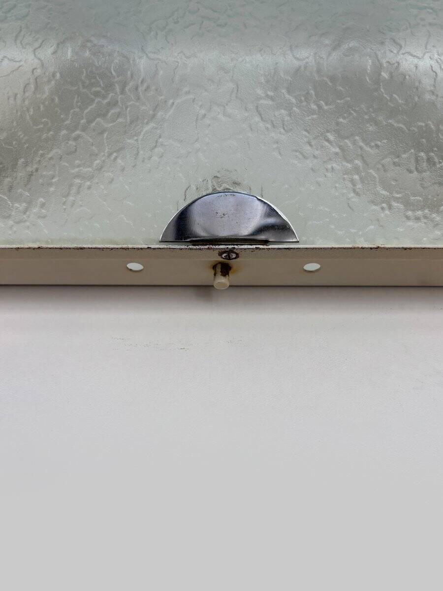 Vintage Italian Metal and Glass Sconces from Fontana Arte, 1960s, Set of 2