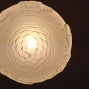 Chandelier with peacocks signed Muller and brothers in Lunéville
