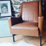 Armchair in leatherette of the 1960s
