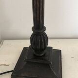 Turned wooden lamp base
