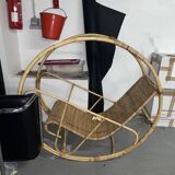 Chaise à bascule circulaire italienne, Franco Bettocina (1922-1999), années 1970, Italie