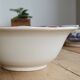 Vintage earthenware salad bowl from Digoin Sarreguemines, model Odette.