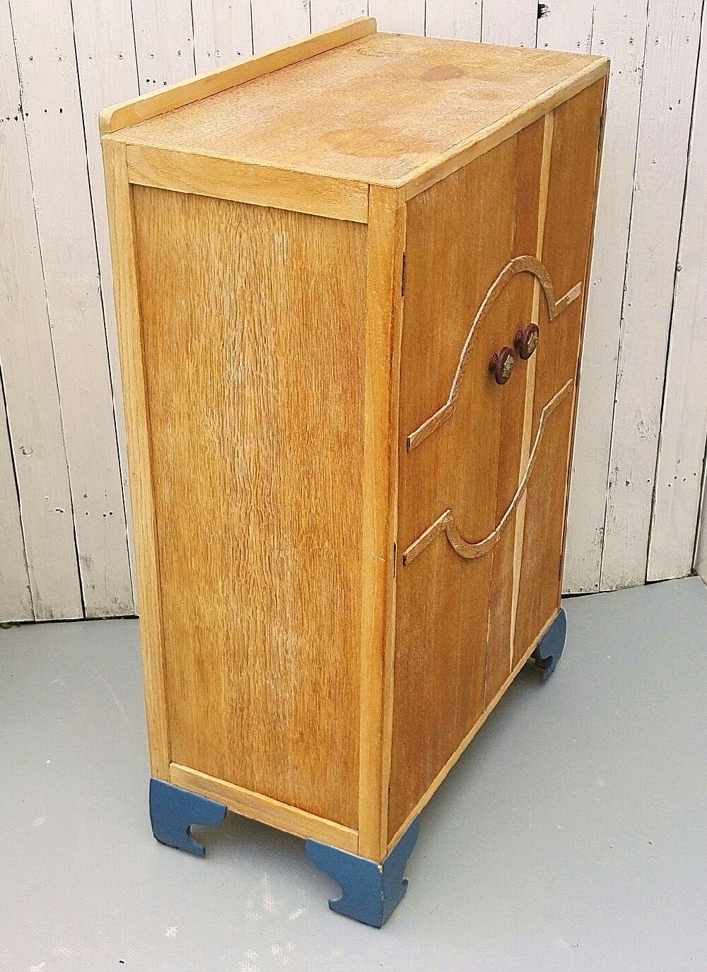 English wardrobe boarding art deco