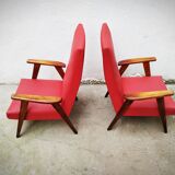Pair of Scandinavian armchairs