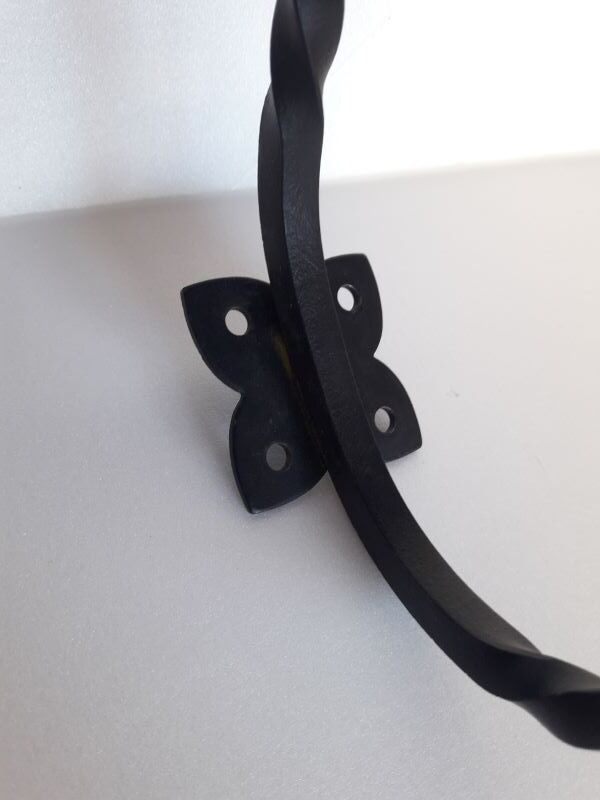lot 5 patères porte manteau fer torsadé