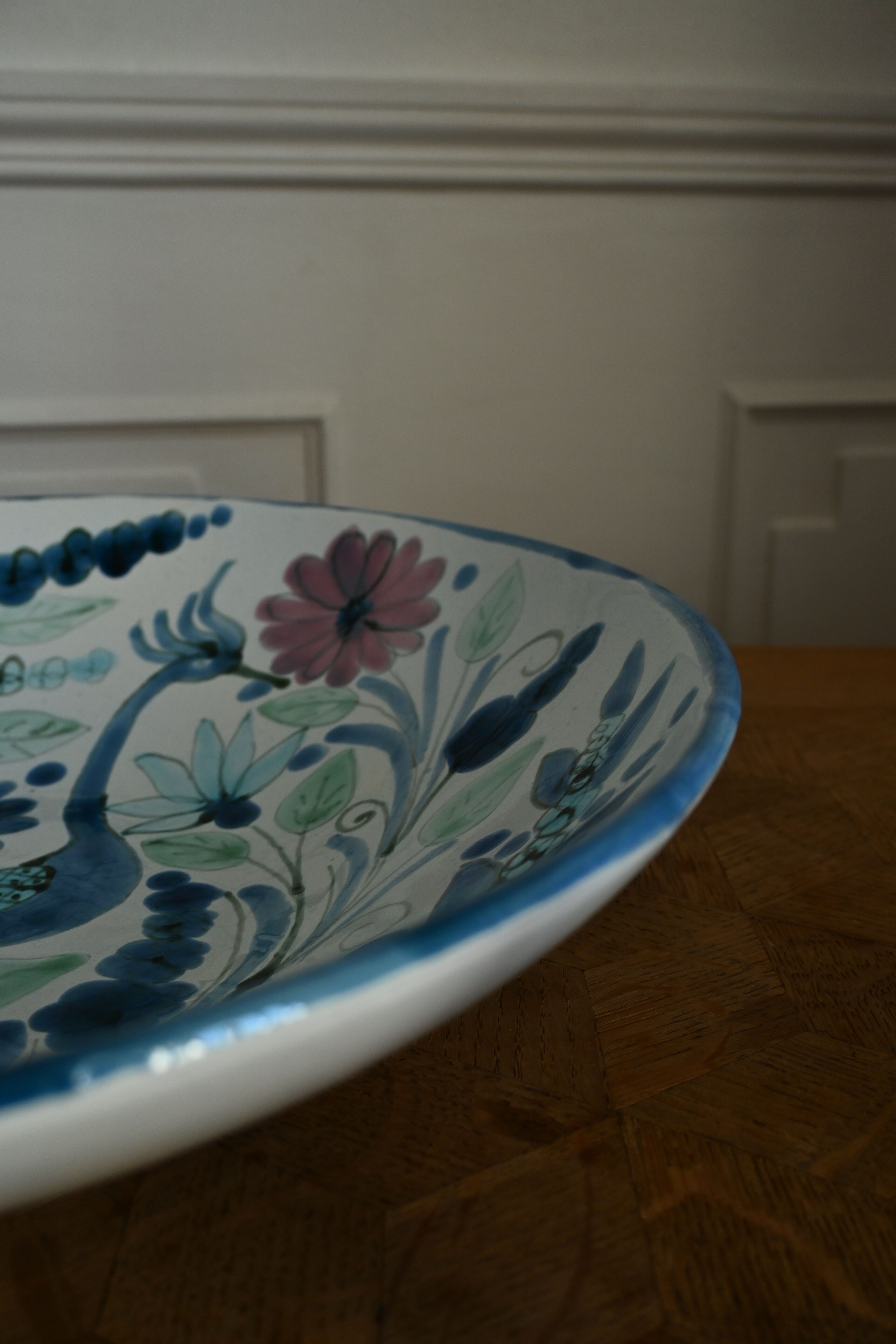 Ceramic plate signed Maja