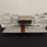 Space Age double glass wall lamp by Raak, Netherlands circa 1970