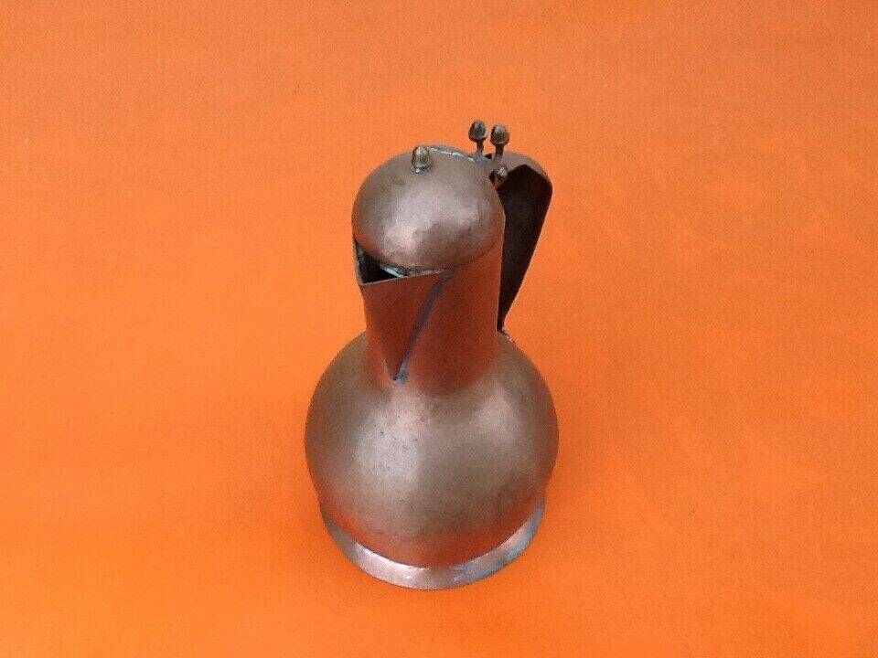 Old teapot Hammered copper and brass