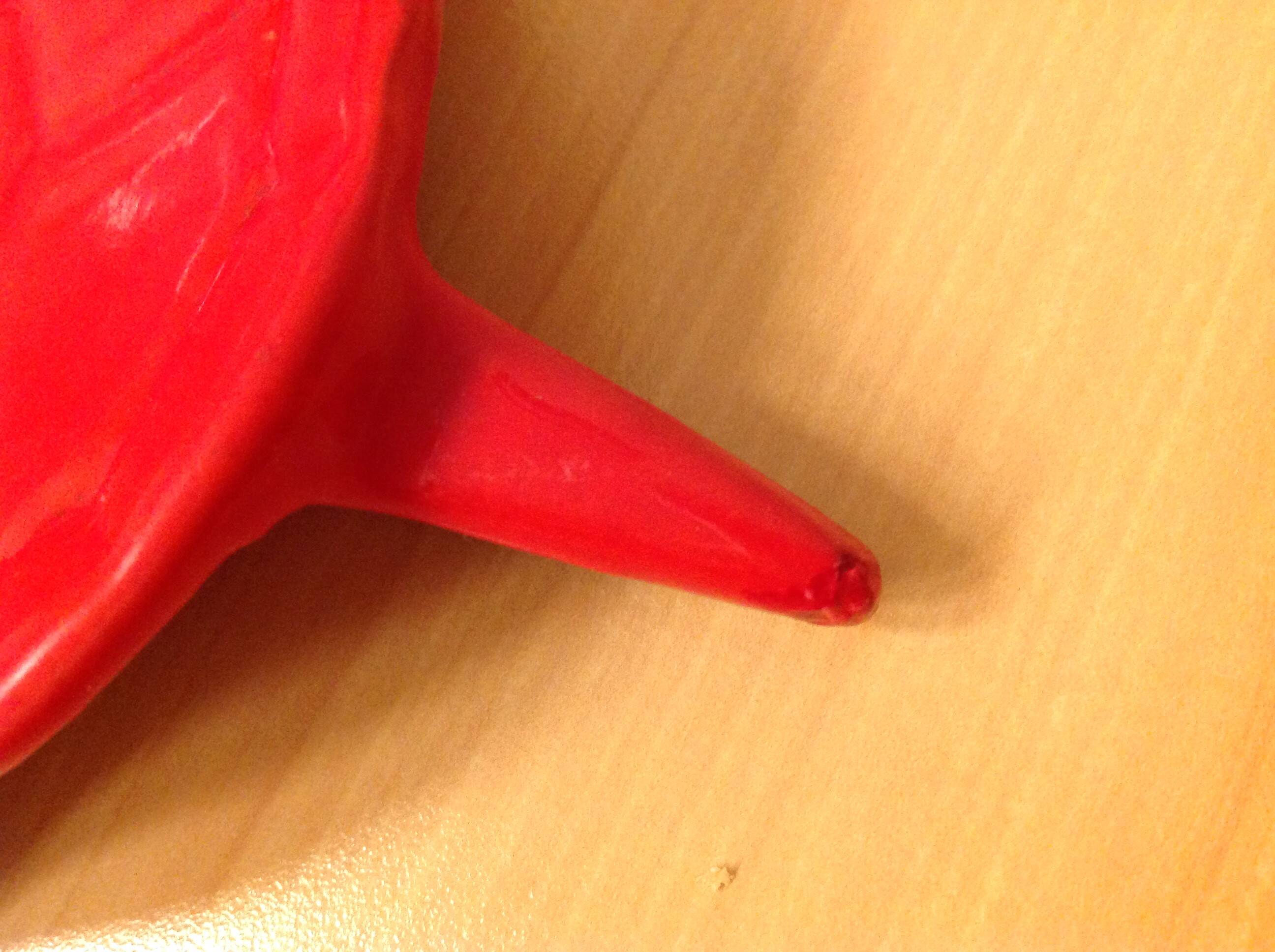 Turtle pocket emptier in enameled red cast iron by Castirone France