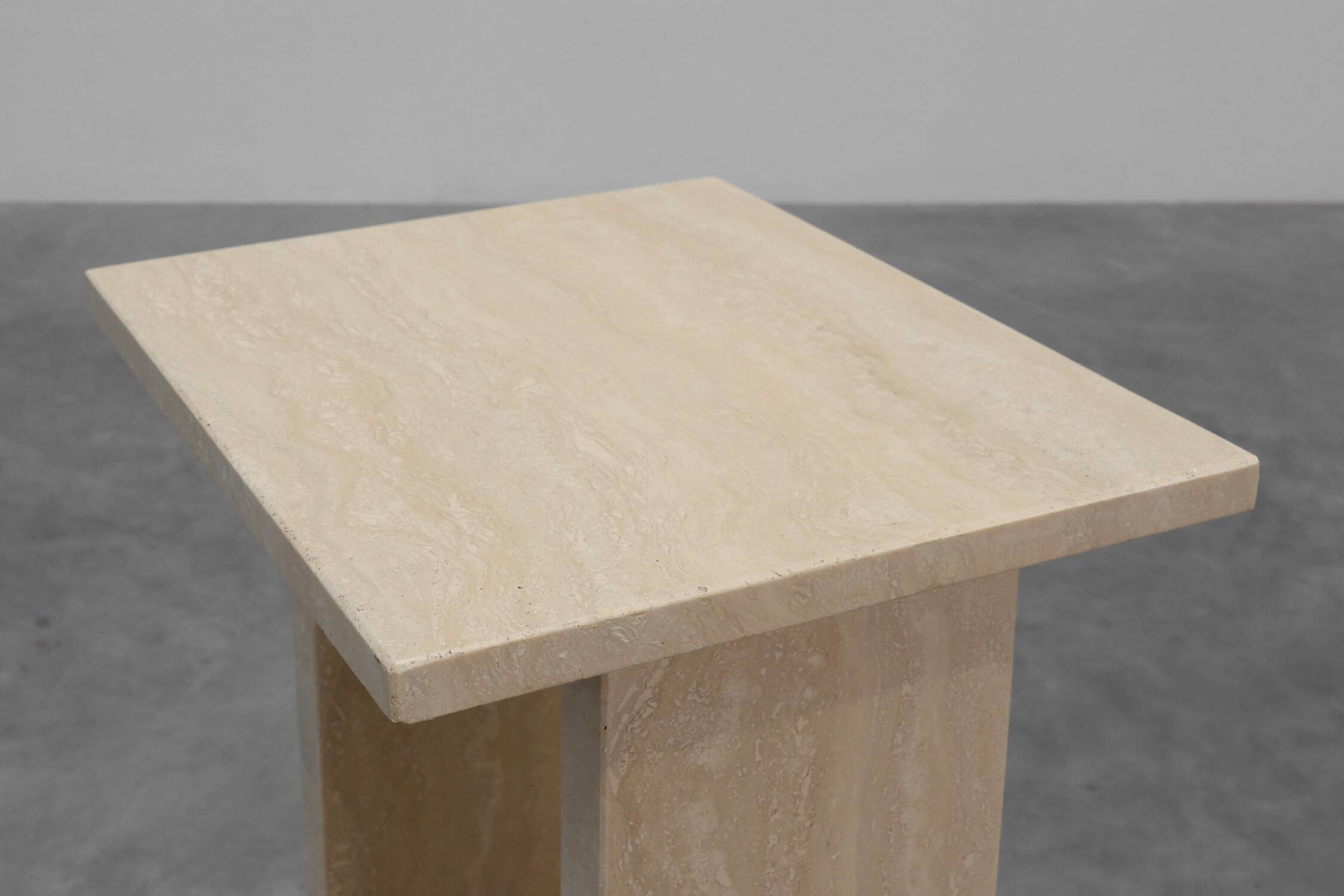 Mid-Century Travertine Console, Belgium 1980s