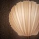 Glassh-tte Limburg 80s milky white glass wall lamp