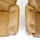 Fauteuils italiens cuir 1970s design