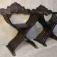 Pair of Antique savonarola folding chairs