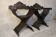 Pair of Antique savonarola folding chairs
