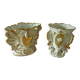 Wedding vases in Paris porcelain late 19th century
