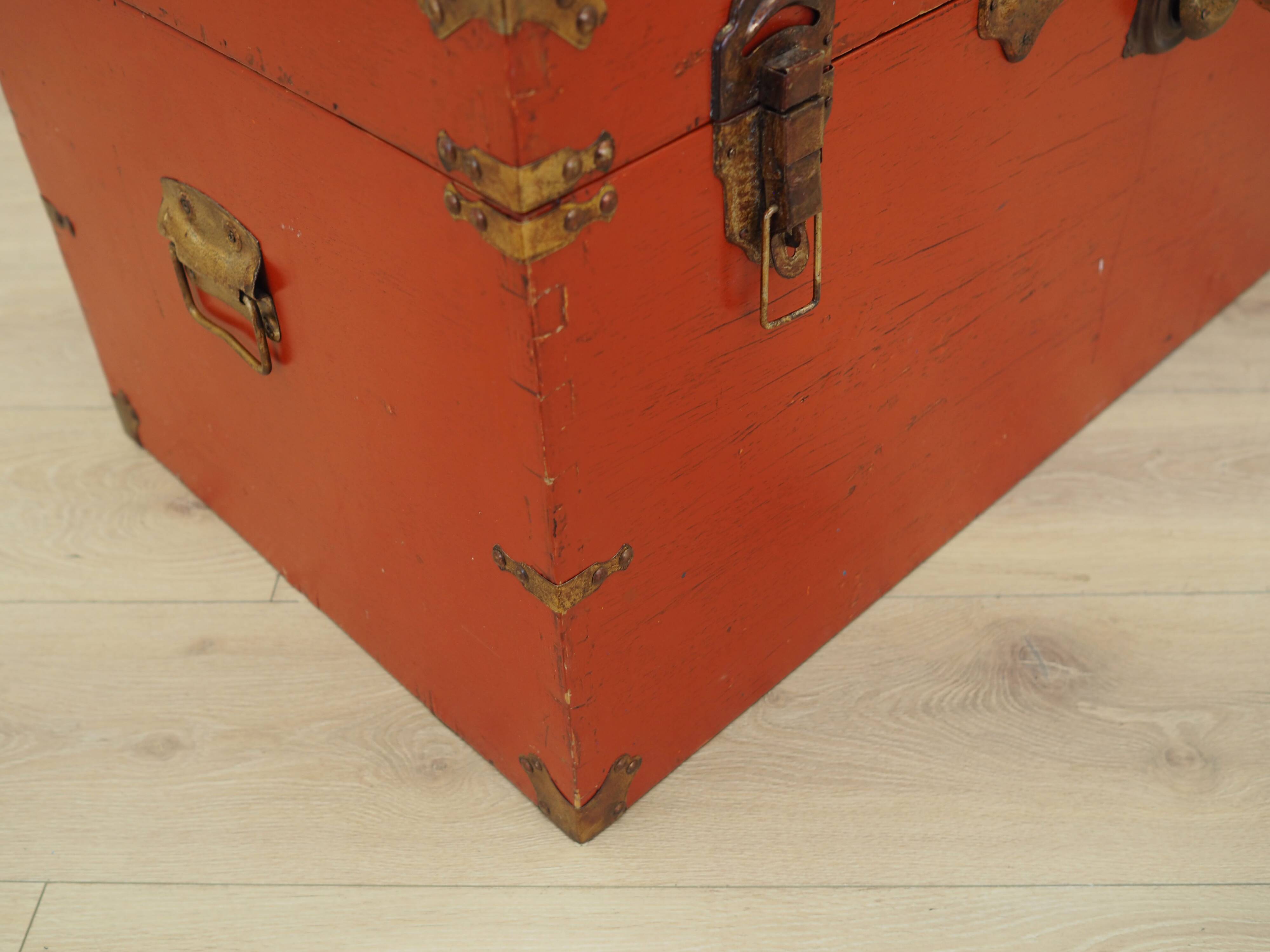 Red chest, Scandinavian design, 1950s
