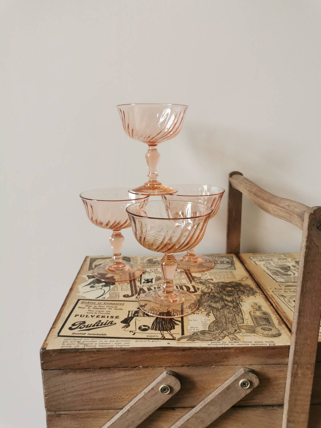 Rosaline champagne glasses