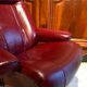 Scandinavian reclining relax armchair in Anderssons leather