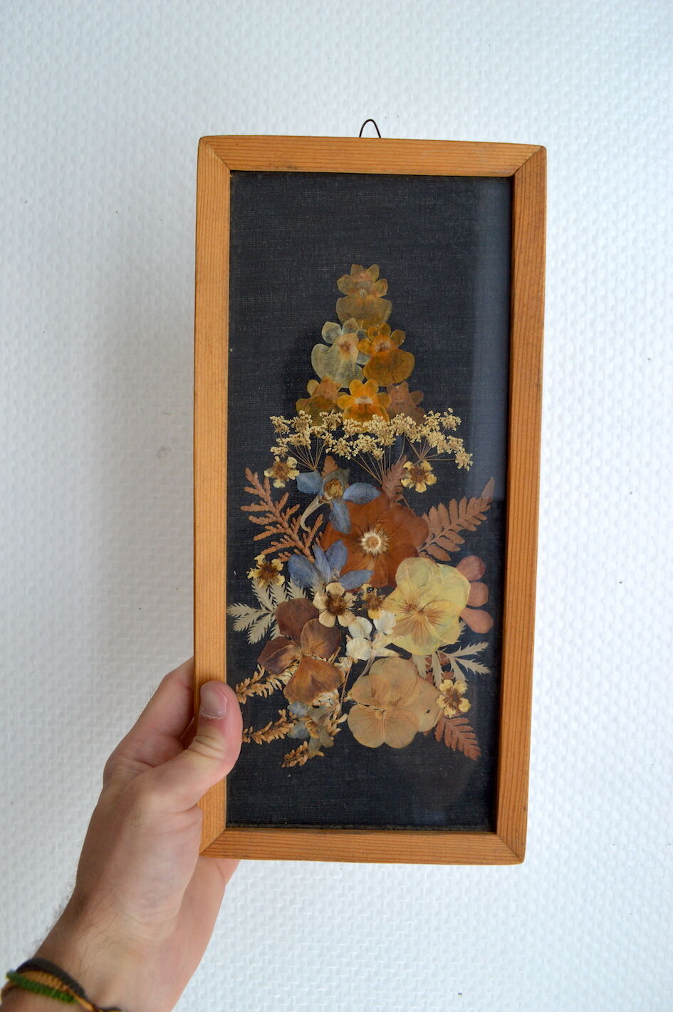 Frame dried flowers