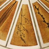 Coffee table "Herbarium" by Roger Capron 1960s