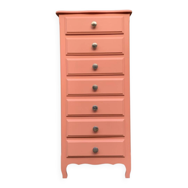 Semainier vintage rose corail H120