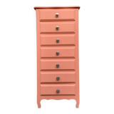 Vintage coral pink weekly planner H120