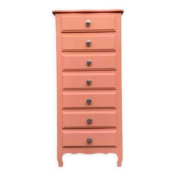 Vintage coral pink weekly planner H120