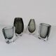 Midcentury collection of 12 pieces of art glass by Nils Landberg, Orrefors, Sweden, 1950s.