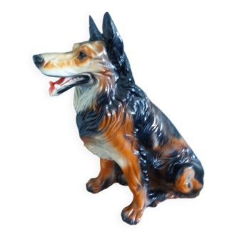 Dog ceramic sculpture