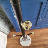 Vintage black and gold coat rack