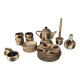 Vintage 24-piece ceramic coffee set from Sgrafo Modern, 1960s, Set of 24