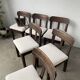 Set of 6 brutalist chairs from the 1940s
