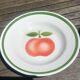 Two hollow plates Moulin des Loups apple decor