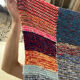 Plaid patchwork multicolore en laine