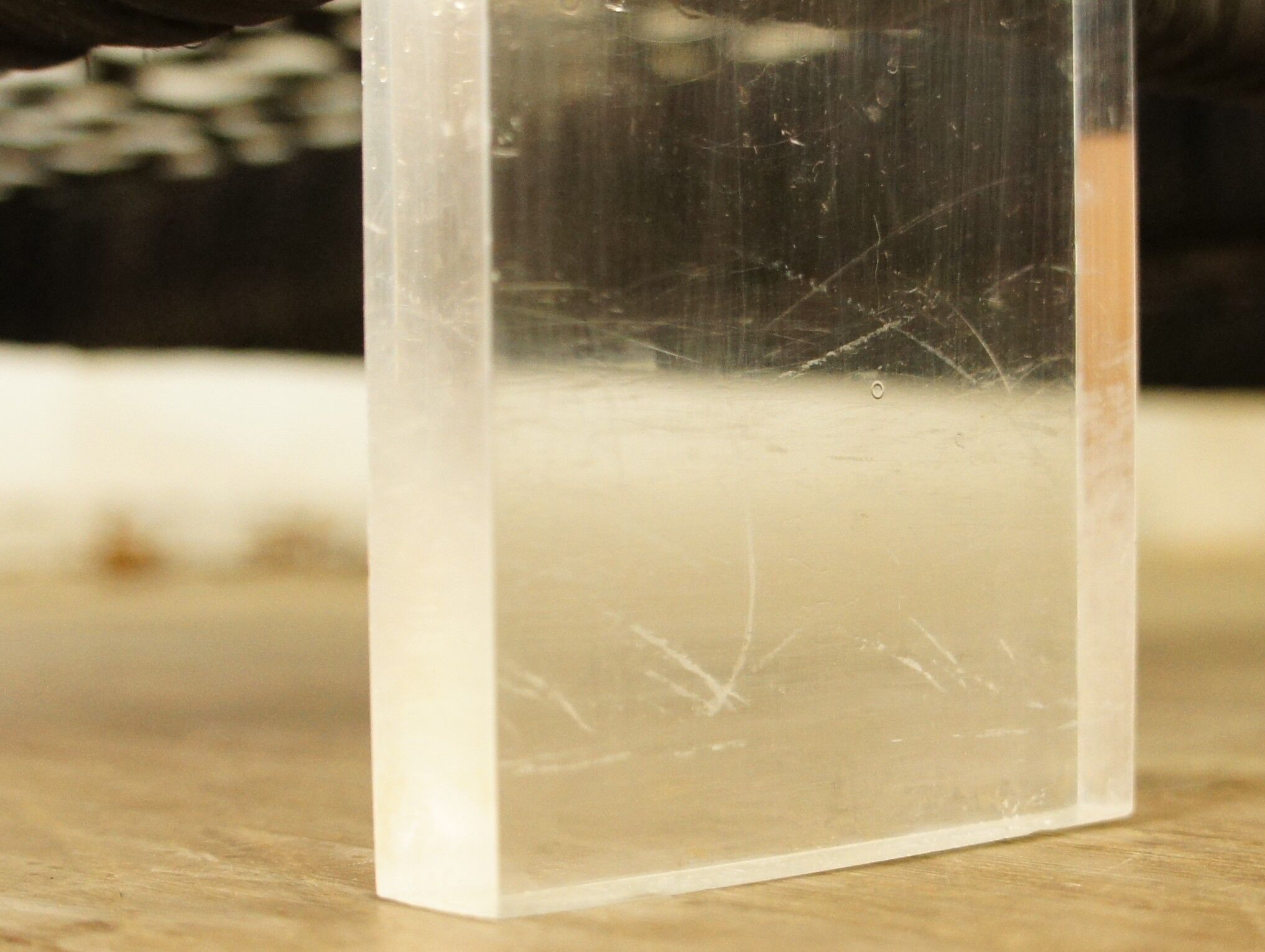 Rattan coffee table, plexiglass, frosted glass - chrome