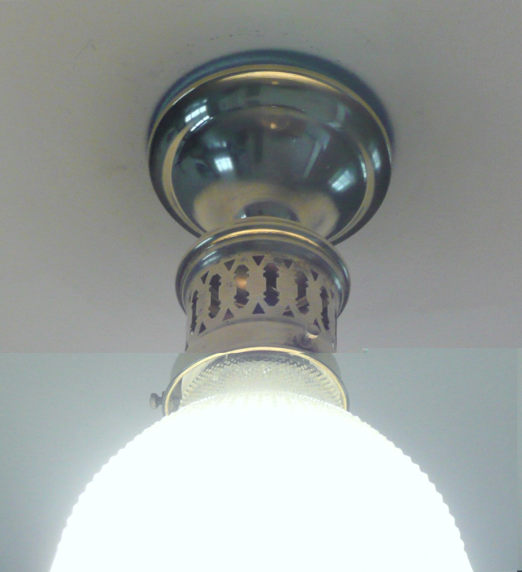 Plafonnier 1900 art nouveau holophane