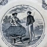 Assiettes parlantes Vieillard XIXeme