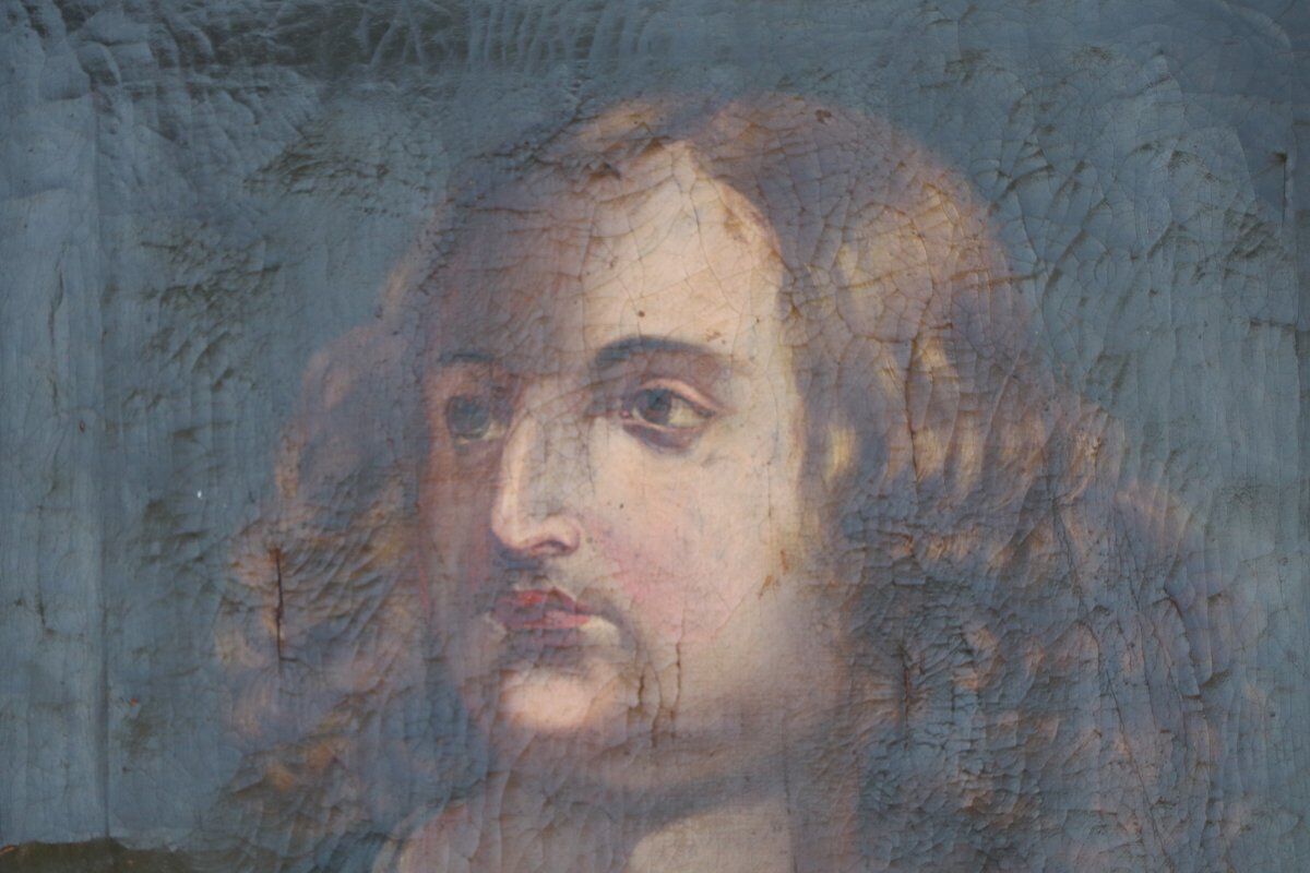 Portrait Oil On Canvas Christopher Columbus eighteenth century