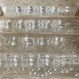 1950s crystal knife holder, new