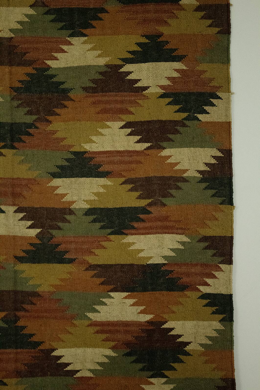 Jute/Wool Handwoven Kilim Area Rug,Home Decor,Indian Traditional RUG\CARPET