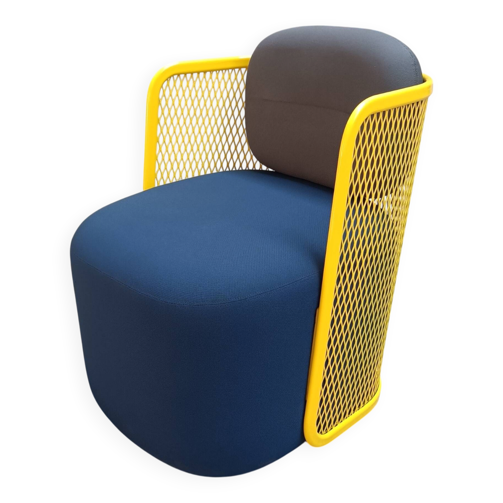 CIDER Ingrid armchair in yellow and blue