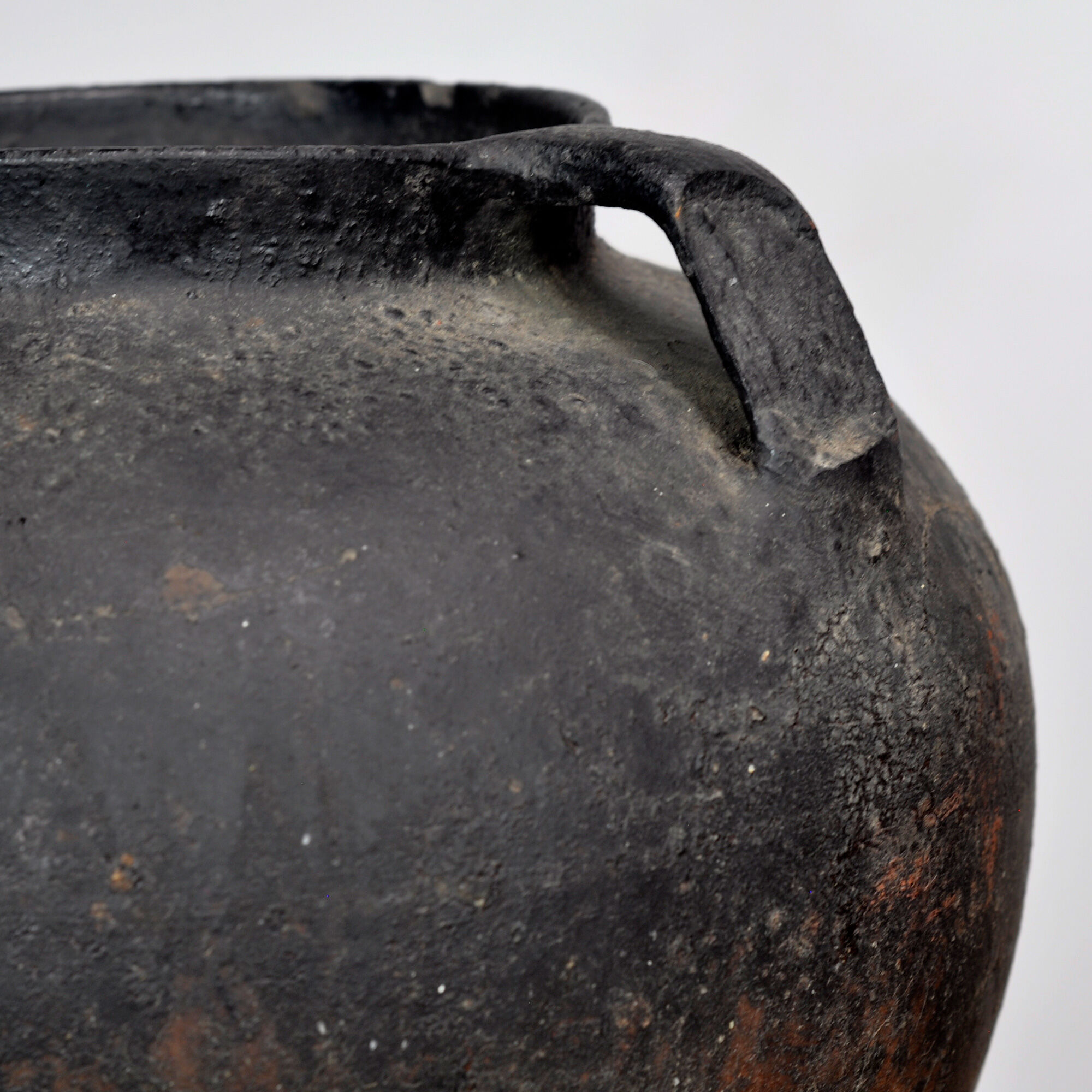 Antique earthenware pot from Moldova, circa 1850
