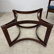 Antique rosewood coffee table with glass top designed by Ingmar Relling for Westnofa, vintage 70s