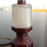 Art Deco Night Light in Frosted Glass and Bakelite