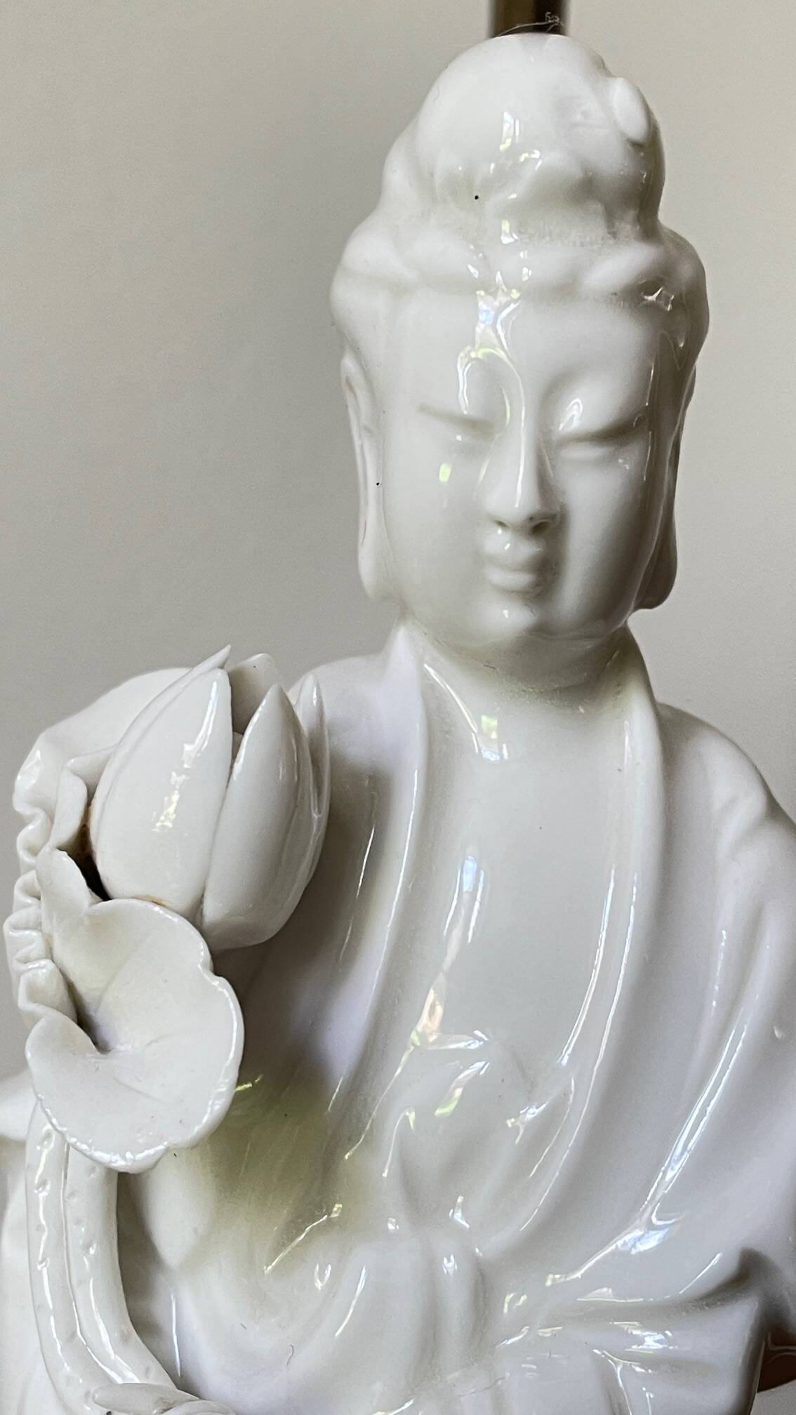 Fine ceramic lamp from the early 20th century