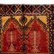 Vintage Hand-Knotted Turkish Wool Rug, 100% Natural Wool