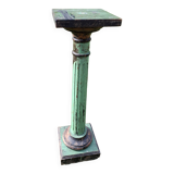 Doric style column in patinated wood, 19th century