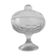 Chiseled glass candy box