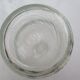 Vintage milk bottle in clear glass
